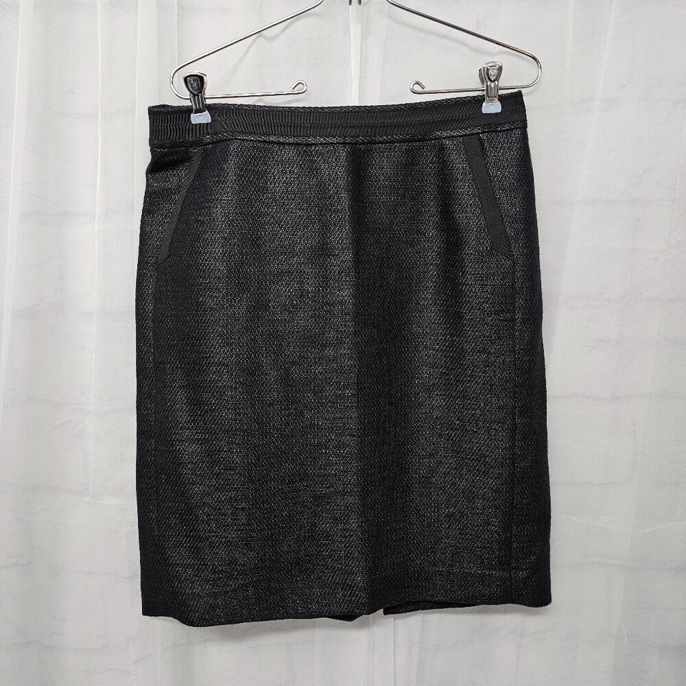 Ann Taylor Skirt Black A-line Classic Office School 10